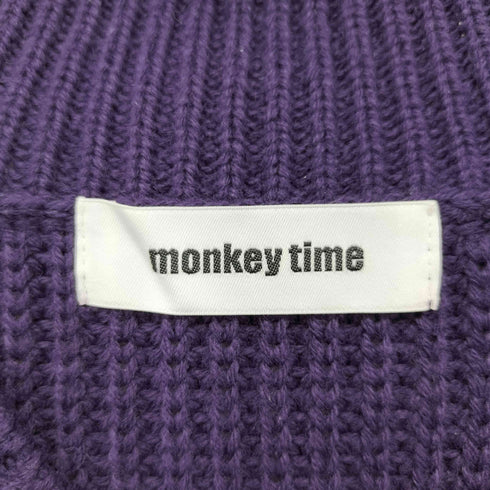 モンキータイム MONKEY TIME PE AZE CROPPED 1POC V-NECK ニット メンズ JPN:L