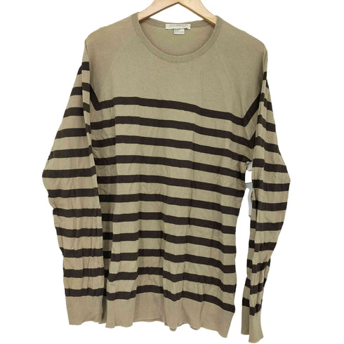 ジョンスメドレー JOHN SMEDLEY ラグラン ボーダー コットンニット sea island cotton メンズ import:L