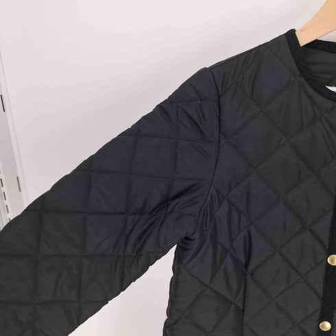 トラディショナルウェザーウェア Traditional Weatherwear ARKLEY LONG ノーカラー キルティング コート レディース 32