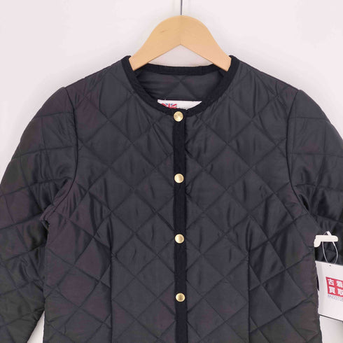 トラディショナルウェザーウェア Traditional Weatherwear ARKLEY LONG ノーカラー キルティング コート レディース 32