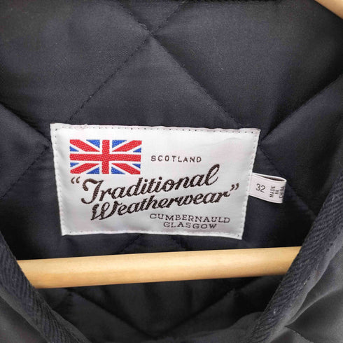 トラディショナルウェザーウェア Traditional Weatherwear ARKLEY LONG ノーカラー キルティング コート レディース 32