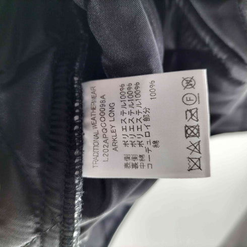 トラディショナルウェザーウェア Traditional Weatherwear ARKLEY LONG ノーカラー キルティング コート レディース 32