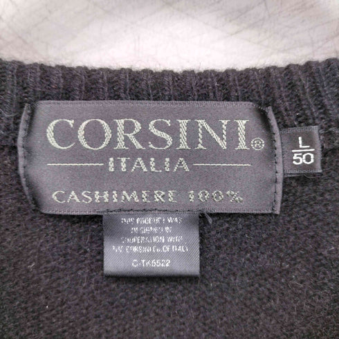 コルシーニ corsini カシミヤ100 クルーネック L/S ニット メンズ JPN:L
