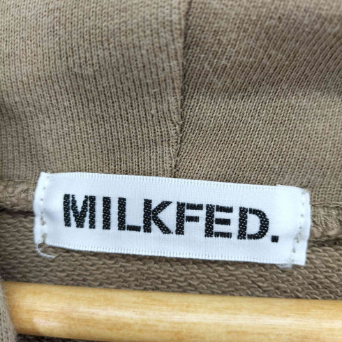 ミルクフェド MILKFED. ロゴ刺繍プルオーバーパーカー レディース ONE