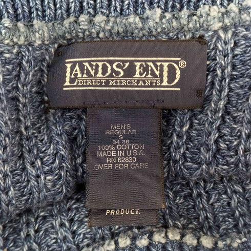 ランズエンド LANDS END MADE IN USA コットンニット メンズ JPN:S