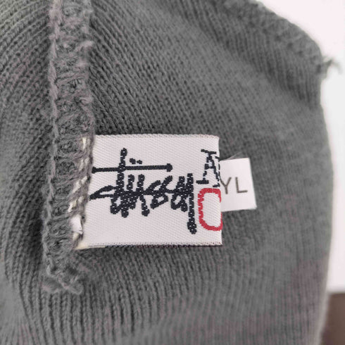ステューシー Stussy 90S USA製 AUTHENTIC CAPS ショーン フォント ロゴ 刺繍 アクリル ニット キャップ ビーニー メンズ