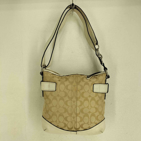 コーチ COACH ショルダーバッグ レザー キャンバス レディース