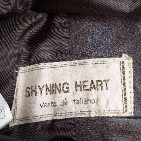 shyning heart レザー テーラードジャケット レディース