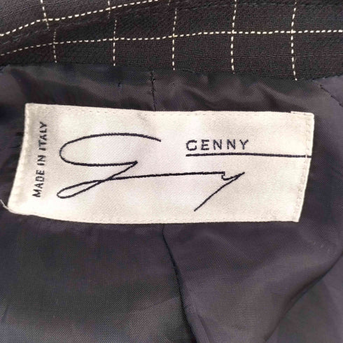 GENNY MADE IN ITALY チェックテーラードジャケット レディース
