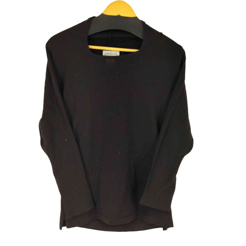 ヨウジヤマモト Yohji Yamamoto 80S 丸文字タグ ネックデザインウールニット レディース JPN:M