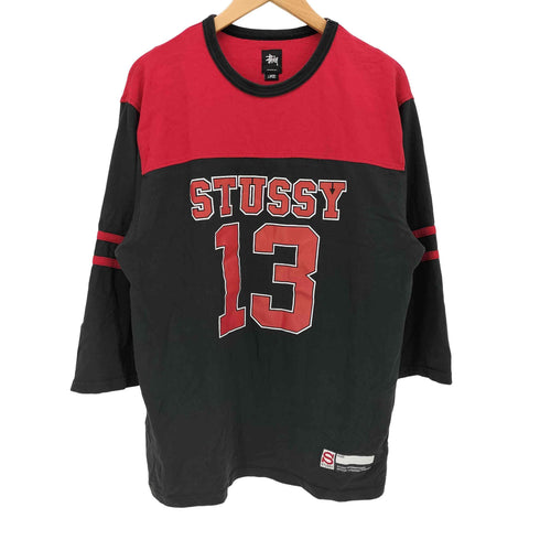 ステューシー Stussy フロントロゴ ナンバリング フットボール Tシャツ メンズ import:L