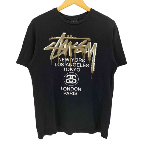ステューシー Stussy 両面プリント WORLD TOUR TEE ワールド ツアー S/S Tシャツ メンズ import:L