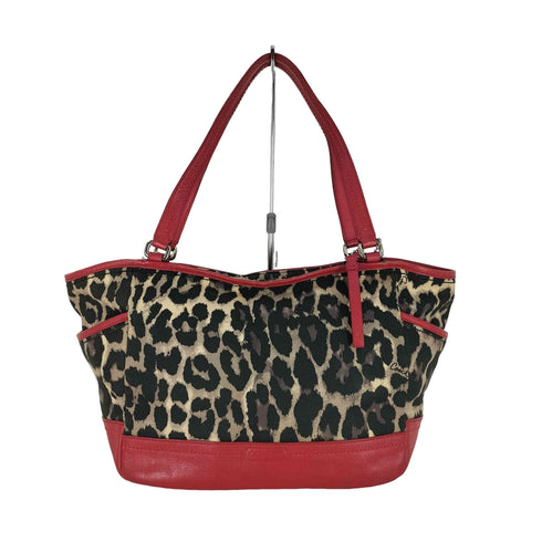 コーチ COACH キャンバス ヒョウ柄 レディース トートバッグ レディース