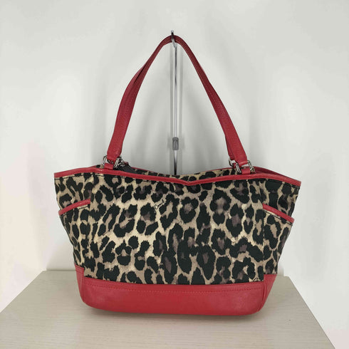 コーチ COACH キャンバス ヒョウ柄 レディース トートバッグ レディース