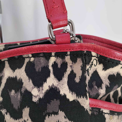 コーチ COACH キャンバス ヒョウ柄 レディース トートバッグ レディース