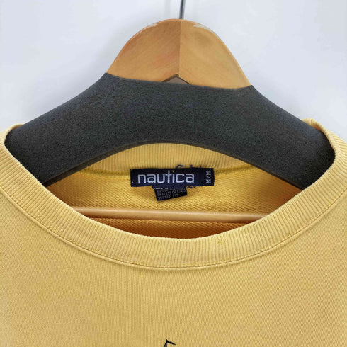 ノーティカ NAUTICA 90s ロゴプリントクルーネックスウェット メンズ JPN:M