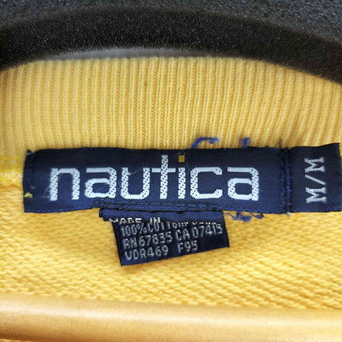 ノーティカ NAUTICA 90s ロゴプリントクルーネックスウェット メンズ JPN:M