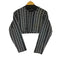 トリココムデギャルソン tricot COMME des GARCONS 80S ブロックチェッククロップドニットトップス レディース