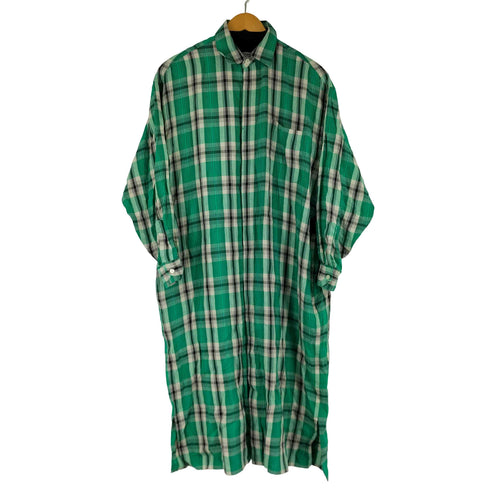 ローブドシャンブルコムデギャルソン robe de chambre COMME des GARCONS L/S チェックロングシャツワンピース レディース