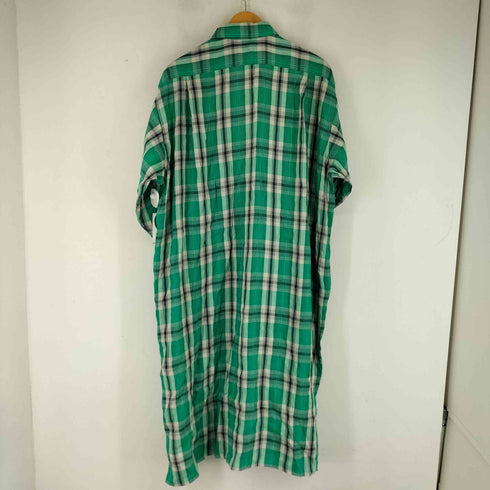 ローブドシャンブルコムデギャルソン robe de chambre COMME des GARCONS L/S チェックロングシャツワンピース レディース