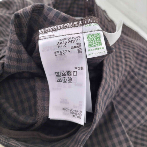 センスオブプレイス SENSE OF PLACE 24SS プリーツスカパン レディース ONE SIZE