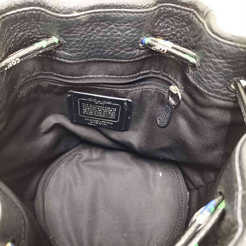コーチ COACH レザー ペタル 巾着バッグ ショルダーバッグ 斜め掛け レディース