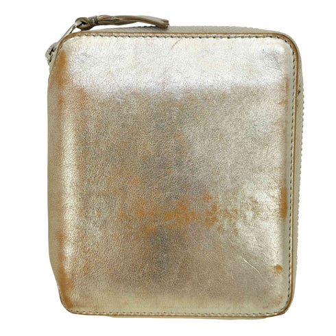 コムデギャルソン COMME des GARCONS GOLD LINE SILVER WALLET ラウンドジップ ウォレット 財布 メンズ