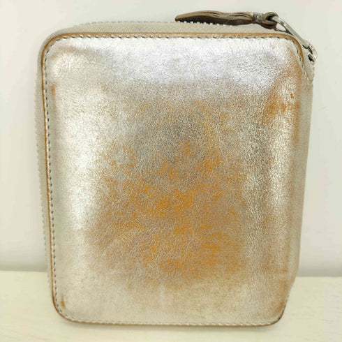 コムデギャルソン COMME des GARCONS GOLD LINE SILVER WALLET ラウンドジップ ウォレット 財布 メンズ