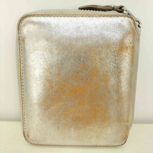 コムデギャルソン COMME des GARCONS GOLD LINE SILVER WALLET ラウンドジップ ウォレット 財布 メンズ