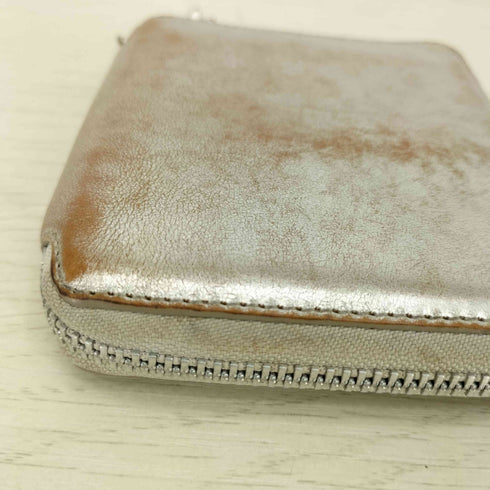 コムデギャルソン COMME des GARCONS GOLD LINE SILVER WALLET ラウンドジップ ウォレット 財布 メンズ
