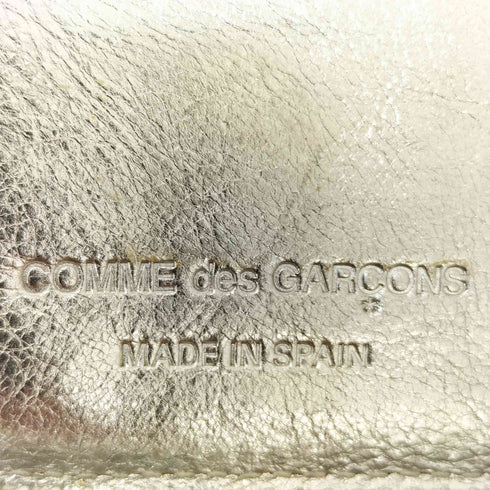 コムデギャルソン COMME des GARCONS GOLD LINE SILVER WALLET ラウンドジップ ウォレット 財布 メンズ