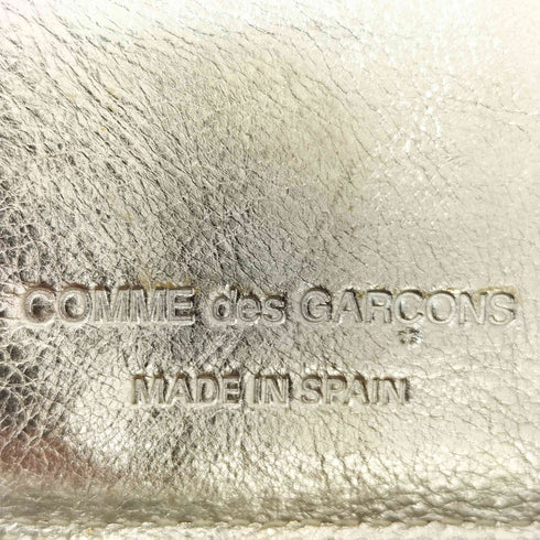 コムデギャルソン COMME des GARCONS GOLD LINE SILVER WALLET ラウンドジップ ウォレット 財布 メンズ