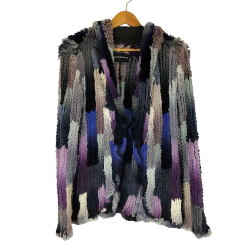 エンポリオアルマーニ EMPORIO ARMANI リアルファーフーデットジャケット レディース EUR:40