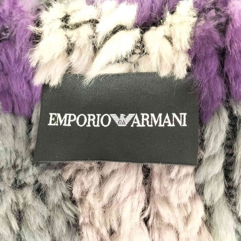 エンポリオアルマーニ EMPORIO ARMANI リアルファーフーデットジャケット レディース EUR:40