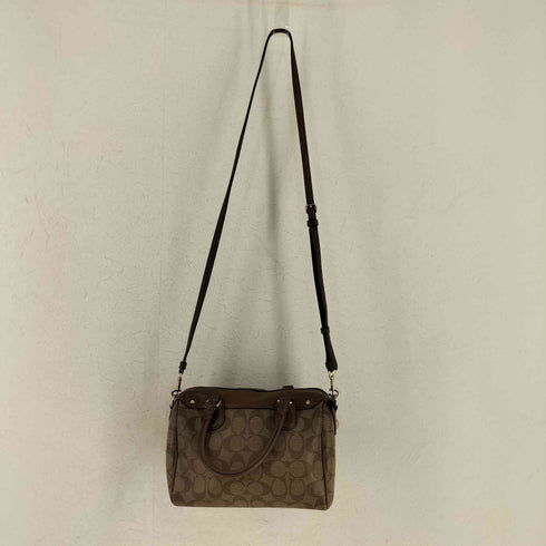 コーチ COACH シグネチャー 2WAY ハンドバッグ PVC レディース