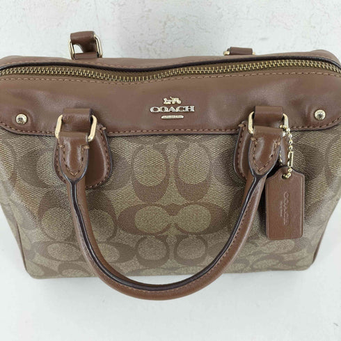 コーチ COACH シグネチャー 2WAY ハンドバッグ PVC レディース
