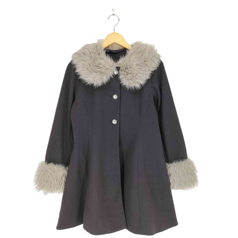 アプレジュール Apres jour フェイクファーカラーコート レディース F
