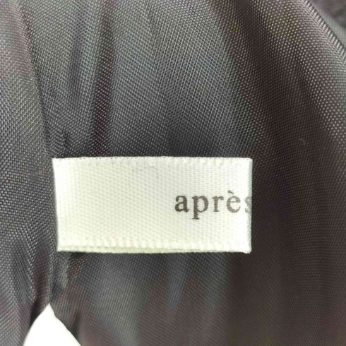 アプレジュール Apres jour フェイクファーカラーコート レディース F