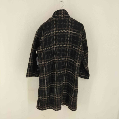 John Branigan チェック ウールコート import レディース