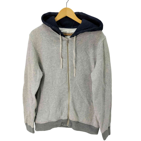 folk clothing バイカラー ジップアップパーカー メンズ