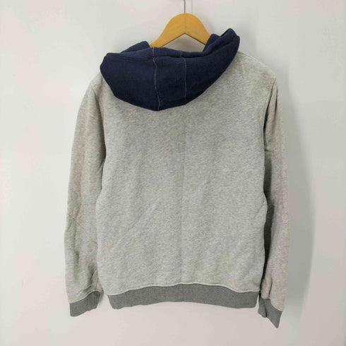 folk clothing バイカラー ジップアップパーカー メンズ