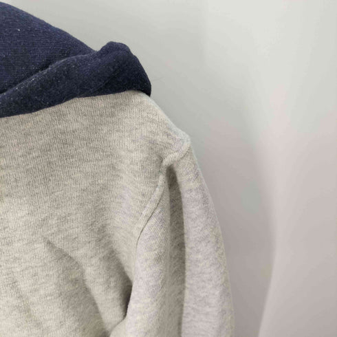 folk clothing バイカラー ジップアップパーカー メンズ