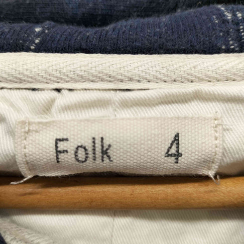 folk clothing バイカラー ジップアップパーカー メンズ