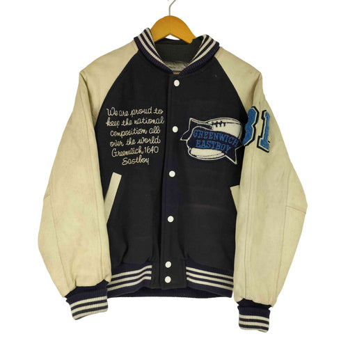 イーストボーイ EAST BOY アームレザー切替 ウールスタジャン メンズ import:M