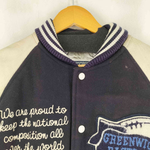 イーストボーイ EAST BOY アームレザー切替 ウールスタジャン メンズ import:M