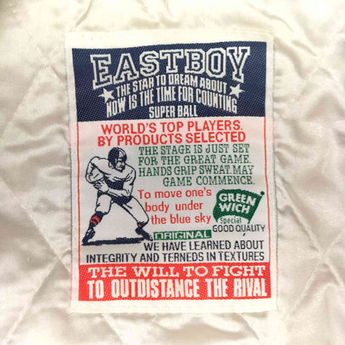 イーストボーイ EAST BOY アームレザー切替 ウールスタジャン メンズ import:M