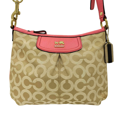コーチ COACH オプアート キャンバス ショルダー レディース