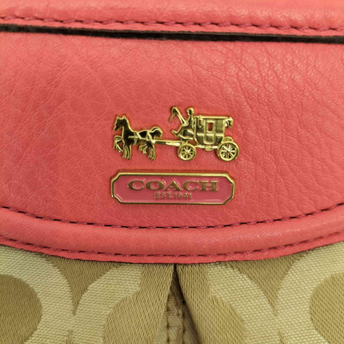 コーチ COACH オプアート キャンバス ショルダー レディース