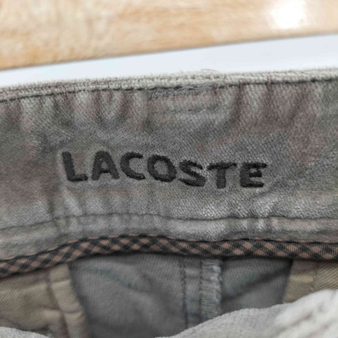 ラコステ LACOSTE ワンポイント ワニ刺繍 カジュアル ストレートパンツ レディース 38