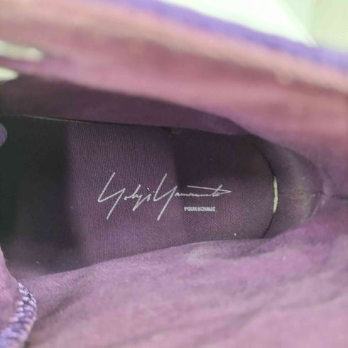 ヨウジヤマモトプールオム Yohji Yamamoto POUR HOMME レザーパッチワークハイカットスニーカー メンズ